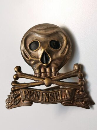 Braunschweig, Emblem für eine Pickelhaube des IR92, REPRODUKTION aus Buntmetall