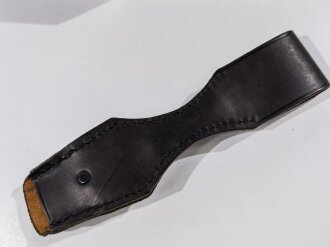 Koppelschuh zum Extraseitengewehr KS98 der Wehrmacht, REPRODUKTION aus schwarzem Leder, sie erhalten ein ( 1 ) Stück