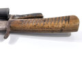 1.Weltkrieg  Grabendolch, ungereinigtes Kammerstück mit Abnahme, in Scheide