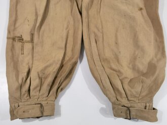 Luftwaffe Tropenhose , getragenes Stück mit Reparaturstelle, dennoch in gutem Gesamtzustand