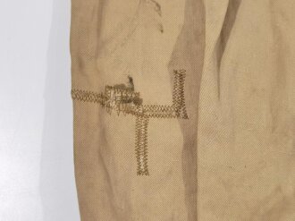 Luftwaffe Tropenhose , getragenes Stück mit Reparaturstelle, dennoch in gutem Gesamtzustand