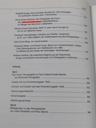 "Bürokratie und Kult - Das Parteizentrum der NSDAP am Königsplatz in München - Geschichte und Rezeption" 368 Seiten, über DIN A4, gebraucht