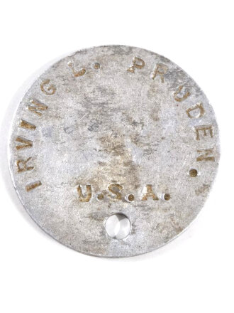 U.S. WWI, Identification tag   ,Aluminium