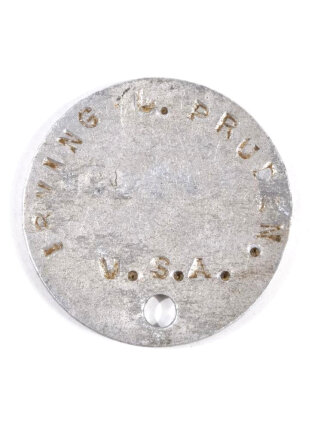 U.S. WWI, Identification tag " dog tag "...