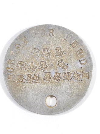 U.S. WWI, Identification tag " dog tag "...