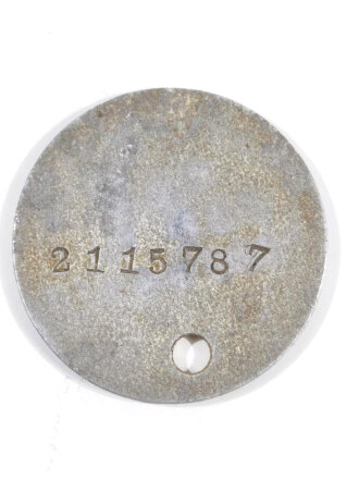 U.S. WWI, Identification tag " dog tag "  ,Aluminium