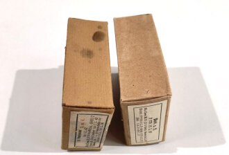 2 Stück Leere Patronenschachteln für je 15 Schuss Munition zum K98 der Wehrmacht. OHNE Inhalt - ONLY EMPTY BOXES