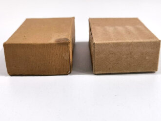 2 Stück Leere Patronenschachteln für je 15 Schuss Munition zum K98 der Wehrmacht. OHNE Inhalt - ONLY EMPTY BOXES