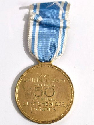 Bayerischer Kriegerbund 1874-1924, Zur Erinnerung an das 50 jährige Bestehen des Bundes. Tragbare Medaille 45mm Durchmesser