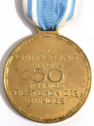 Bayerischer Kriegerbund 1874-1924, Zur Erinnerung an das 50 jährige Bestehen des Bundes. Tragbare Medaille 45mm Durchmesser