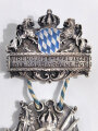 Bayern, Mitgliedsabzeichen " Vereinigung ehemaliger Angehöriger K.B. 4. Infanterie Regiment" Gesamthöhe Metallteile 9cm