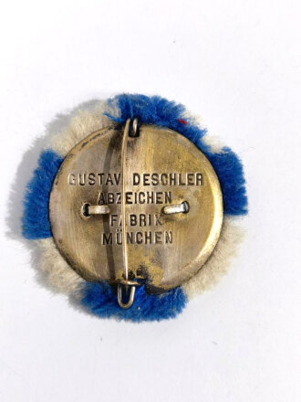 Bayern, Mitgliedsabzeichen "  Krieger und Veteranen Verein Artillerie Regiment 3 " Durchmesser Metall 42mm