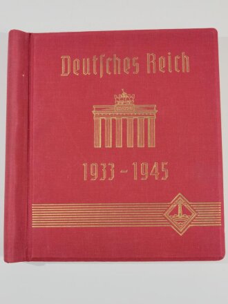 Briefmarken Einsteckalbum "Deutsches Reich 1933 bis 1945" mit diversem Inhalt, inclusive Besatzungszonen