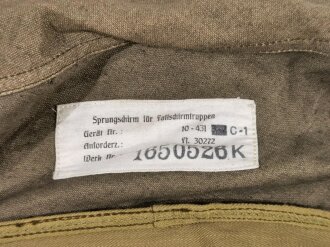 Fallschirmjäger, äussere Packhülle "Sprungschirm für Fallschirmtruppen" Fl 30272,  RZ20