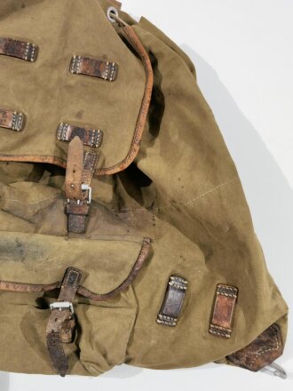 Gebirgsjäger Rucksack, frühe Ausführung , datiert 1939. Getragenes Stück in gutem Gesamtzustand