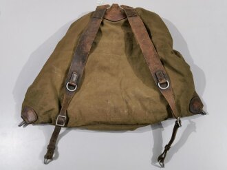 Gebirgsjäger Rucksack, frühe Ausführung , datiert 1939. Getragenes Stück in gutem Gesamtzustand