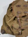 Gebirgsjäger Rucksack, frühe Ausführung , datiert 1939. Getragenes Stück in gutem Gesamtzustand