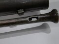 Frankreich, Steinschloßgewehr Modell Royale "St.Etienne ", Gesamtlänge 136,5 cm Kaliber  17,5 mm, Lauf mit ELG ( Belgien ) markiert, Schloßmarkierung gerade noch lesbar, Abzugsbügel eckig, alle Beschläge gestempelt, wohl für deutschen Kleinstaat.