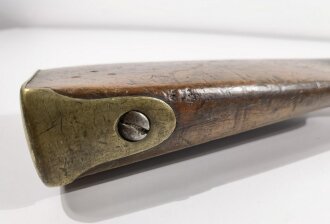 Österrreich/Ungarn Perkussionsgewehr für die Bürgerwehr aptiert von Steinschloßgewehr 1799, Hahn ergänzt, Ladestock fehlt,1 Schloßschraube ergänzt und zu klein, Länge 110 cm, Kaliber 18 mm