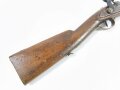 Österrreich/Ungarn Perkussionsgewehr für die Bürgerwehr aptiert von Steinschloßgewehr 1799, Hahn ergänzt, Ladestock fehlt,1 Schloßschraube ergänzt und zu klein, Länge 110 cm, Kaliber 18 mm