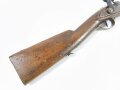 Österrreich/Ungarn Perkussionsgewehr für die Bürgerwehr aptiert von Steinschloßgewehr 1799, Hahn ergänzt, Ladestock fehlt,1 Schloßschraube ergänzt und zu klein, Länge 110 cm, Kaliber 18 mm