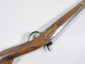 Österrreich/Ungarn Perkussionsgewehr für die Bürgerwehr aptiert von Steinschloßgewehr 1799, Hahn ergänzt, Ladestock fehlt,1 Schloßschraube ergänzt und zu klein, Länge 110 cm, Kaliber 18 mm