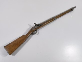 Österrreich/Ungarn Steinschloßgewehr für die Bürgerwehr aptiert von Steinschloßgewehr Modell 1767, Hahn fehltt, Ladestock fehlt, Länge 110cm,Kaliber 18 mm