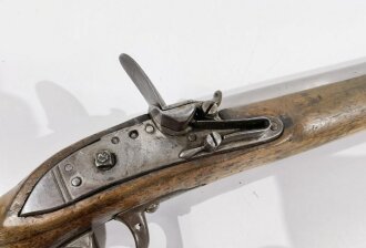 Österrreich/Ungarn Steinschloßgewehr für die Bürgerwehr aptiert von Steinschloßgewehr Modell 1767, Hahn fehltt, Ladestock fehlt, Länge 110cm,Kaliber 18 mm