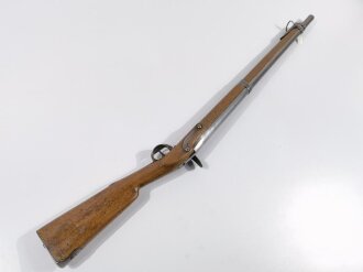 Österrreich/Ungarn Steinschloßgewehr für die Bürgerwehr aptiert von Steinschloßgewehr Modell 1767, Hahn fehltt, Ladestock fehlt, Länge 110cm,Kaliber 18 mm