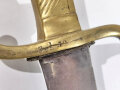 Preussen, Faschinenmesser  Modell 1864, Kammerstück mitTruppenstempel, nummerngleich,Hersteller S&S,Abnahmestempel auf Mundblech und Klinge