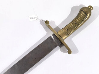 Sachsen, Artillerie-Faschinenmesser  Modell 1849 , ohne Scheide, Stempel auf Parierstangenenden