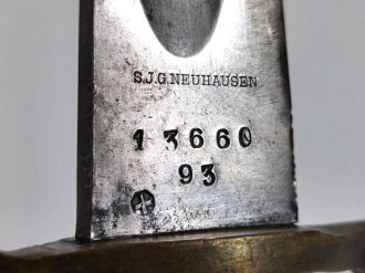 Schweiz ,Pionier Faschinenmesser  Modell 1878 mit Säge, Scheide fehlt, Hersteller  SJ. Neuhausen