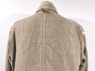 Luftwaffe Drillichjacke Rohweiss, Kammerstück von 1935 in sehr gutem Zustand