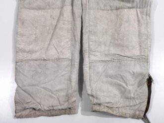 Waffen SS Wintertarnhose. Getragenes Stück mit diversen defekten. Farbfrisch