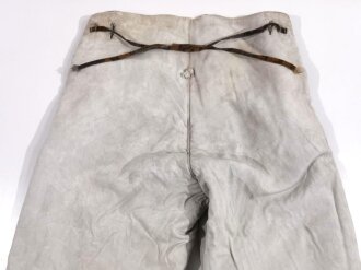 Waffen SS Wintertarnhose. Getragenes Stück mit diversen defekten. Farbfrisch