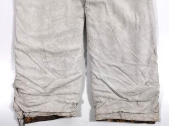 Waffen SS Wintertarnhose. Getragenes Stück mit diversen defekten. Farbfrisch