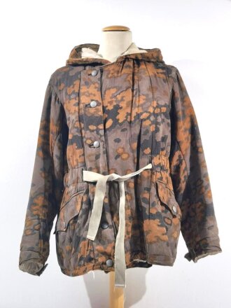 Waffen SS Wintertarnjacke, getragenes, farbfrisches Stück