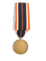 Kriegsverdienstmedaille " Für Kriegsverdienste " 1939 mit seltenem frühen Verleihungsband in voller Länge ( Orangefarbig )