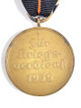 Kriegsverdienstmedaille " Für Kriegsverdienste " 1939 mit seltenem frühen Verleihungsband in voller Länge ( Orangefarbig )