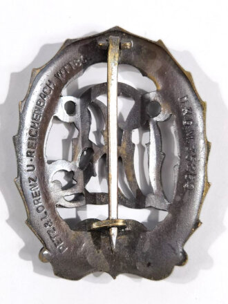 Deutches Reichssportabzeichen DRL in Bronze, Hersteller " Petz & Lorenz U. Reichenbach WTTBG. "