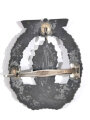 Minensucher Kriegsabzeichen mit horizontaler Nadel, Zink Stück