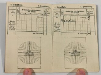 1.Weltkrieg Schießbuch eines Angehörigen Leib Grenadier Regiment 8, Schießjahr 1915