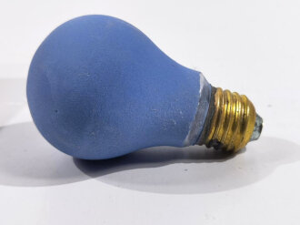 Osram Luftschutz Lampe " Blaulicht Glühlampe Reihe Z". In defekter Umverpackung und Anwendungsvorschrift, Funktion nicht geprüft