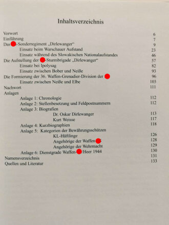 Die SS-Sturmbrigade "Dirlewanger", vom Warschauer Aufstand bis zum Kessel von Halbe,133 Seiten, 15,7 x 21,7 cm, gebraucht