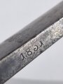 Preussen, Grenadiersäbel Modell 1816 ,  ohne Scheide,Truppenstempel,  Klinge mit FRW markiert, Klingenrücken gestempelt 1831, Griffstück noch nicht aus einem Stück gegossen  wie beim späteren Modell 1816