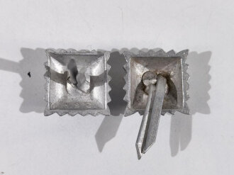 III. Reich, Paar Rangsterne für Schulterklappen, Aluminium, Kantenlänge 14 mm