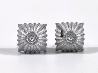 III. Reich, Paar Rangsterne für Schulterklappen, Aluminium, Kantenlänge 12,5 mm