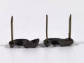Paar Auflagen für Schulterklappen der Wehrmacht "5", Höhe 18,5 mm, bei einer Zahl fehlt der Splint