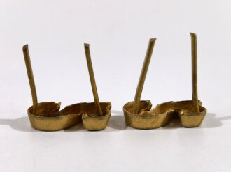 Paar Auflagen für Schulterklappen der Wehrmacht "2" in Gold, Höhe 18 mm
