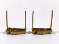 Paar Auflagen für Schulterklappen der Wehrmacht "4" in Gold, Höhe 18,5 mm